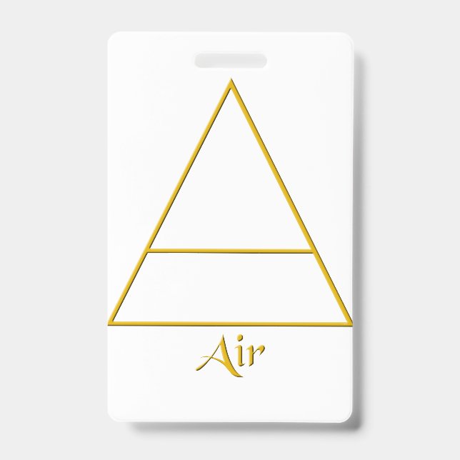 Falln Pagan Air Element Symbol Badge (Front)
