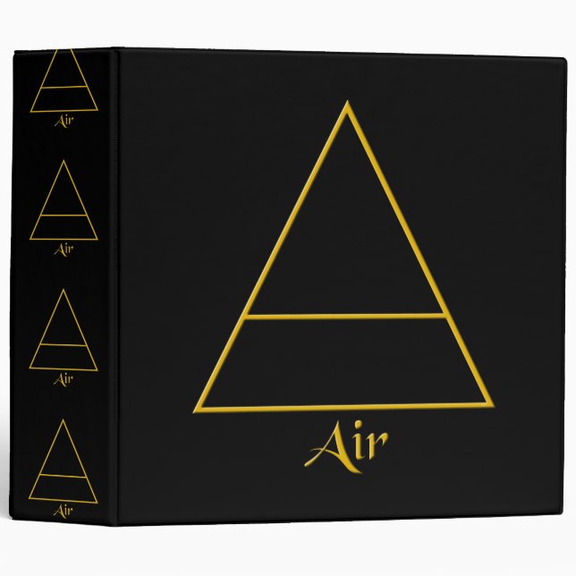 Falln Pagan Air Element Symbol Binder (Front/Spine)