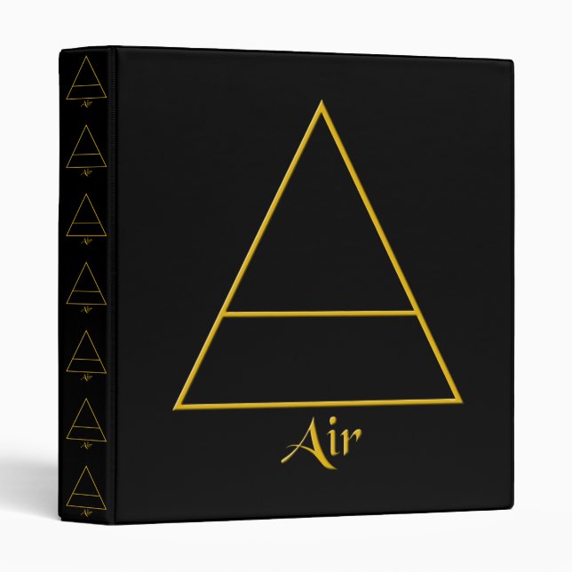 Falln Pagan Air Element Symbol Binder (Front/Spine)