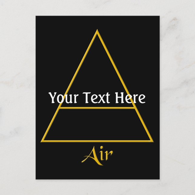 Falln Pagan Air Element Symbol Postcard (Front)
