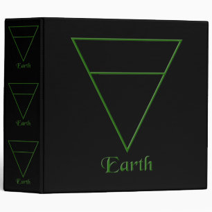 Falln Pagan Earth Element Symbol 3 Ring Binder
