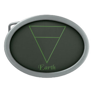 Falln Pagan Earth Element Symbol Belt Buckle