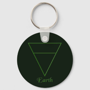 Falln Pagan Earth Element Symbol Keychain