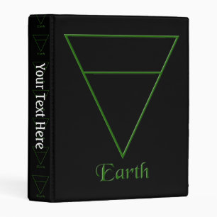 Falln Pagan Earth Element Symbol Mini Binder