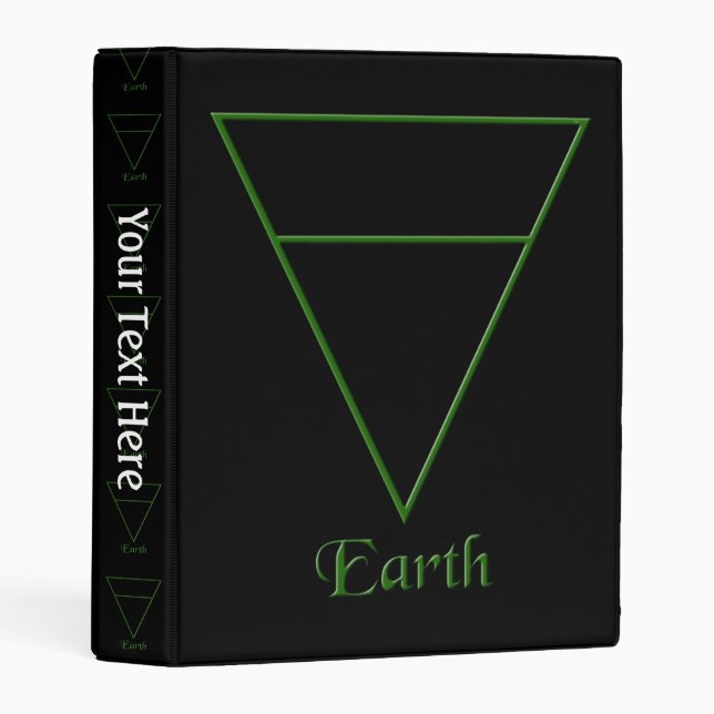 Falln Pagan Earth Element Symbol Mini Binder (Front/Spine)