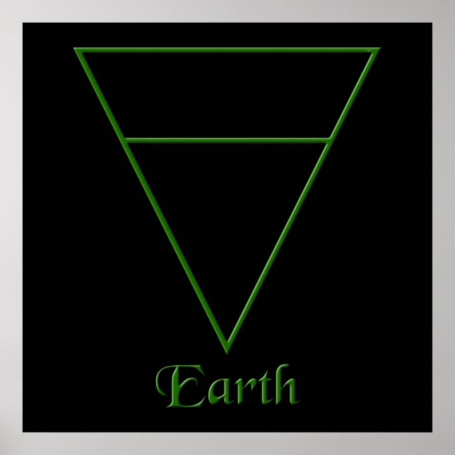 Falln Pagan Earth Element Symbol Poster (Front)