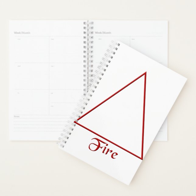 Falln Pagan Fire Element Symbol Planner (Display)