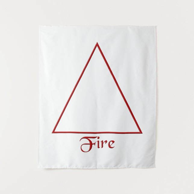 Falln Pagan Fire Element Symbol Tapestry (Front)