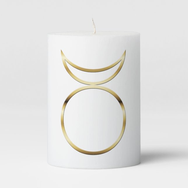 Falln Pagan God Symbol Pillar Candle (Front)
