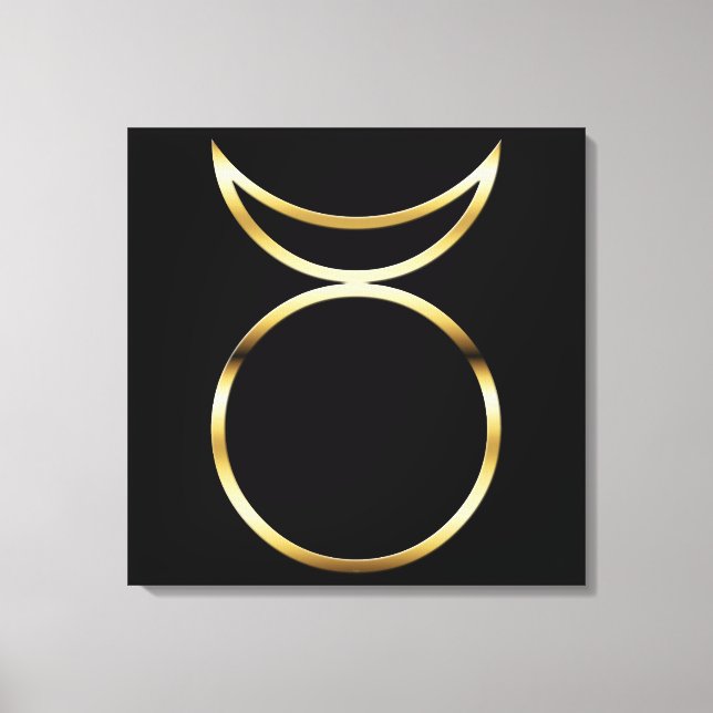 Falln Pagan Horned God Symbol Canvas Print (Front)