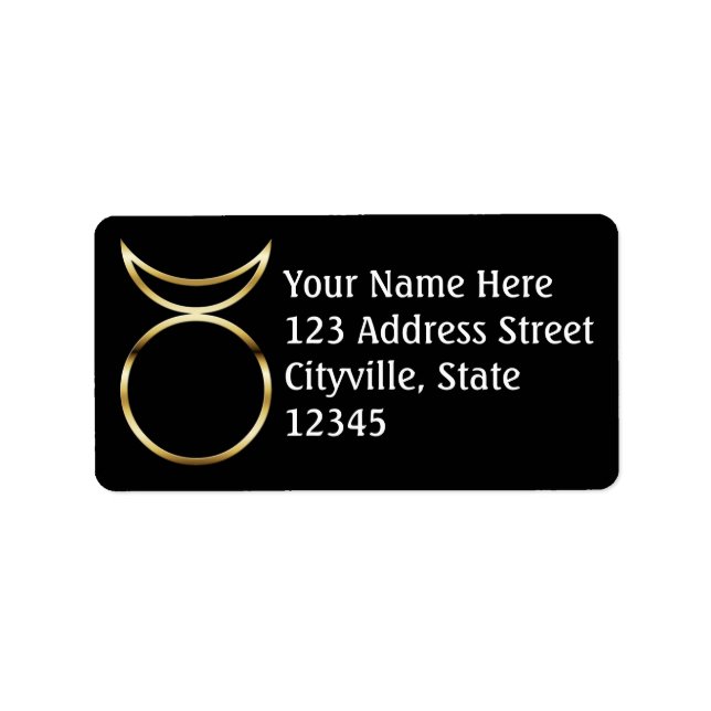 Falln Pagan Horned God Symbol Label (Front)