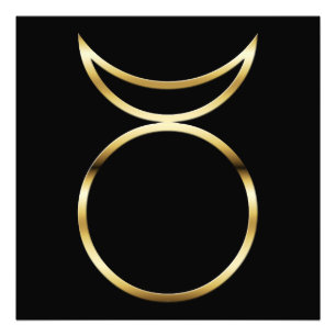 Falln Pagan Horned God Symbol Photo Print