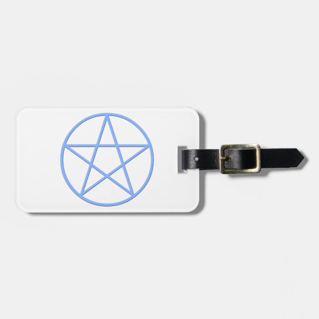 Falln Pagan Pentacle Luggage Tag (Front Horizontal)
