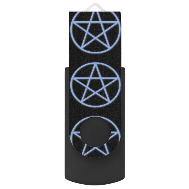 Falln Pagan Pentacle USB Flash Drive (Front Vertical)