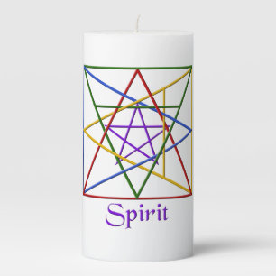 Falln Pagan Spirit Element Symbol Pillar Candle