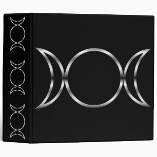 Falln Pagan Triple Goddess Symbol 3 Ring Binder