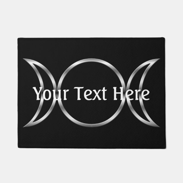 Falln Pagan Triple Goddess Symbol Doormat (Front)