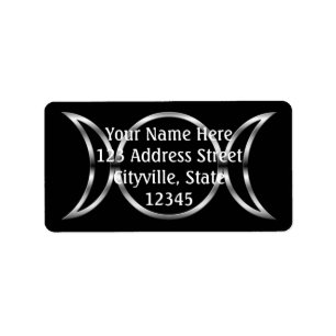 Falln Pagan Triple Goddess Symbol Label