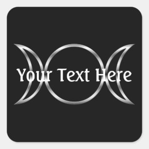 Falln Pagan Triple Goddess Symbol Square Sticker