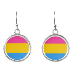 Falln Pansexual Pride Flag Earrings