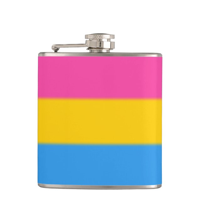 Falln Pansexual Pride Flag Flask (Front)