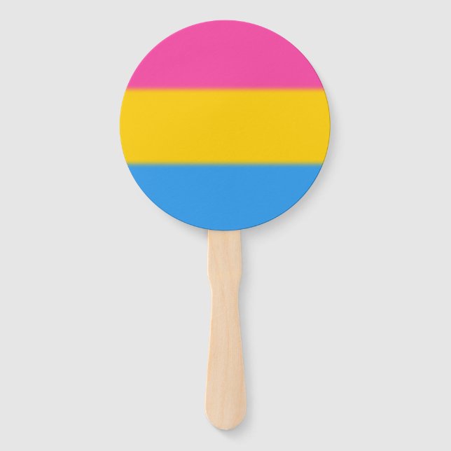 Falln Pansexual Pride Flag Hand Fan (Front)