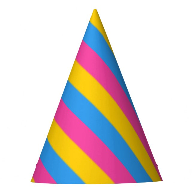Falln Pansexual Pride Flag Party Hat (Front)
