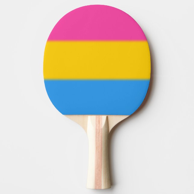 Falln Pansexual Pride Flag Ping-Pong Paddle (Front)