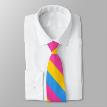 Falln Pansexual Pride Flag Tie by FallnAngelCreations at Zazzle