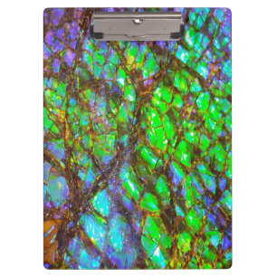 Falln Peacock Ammolite Clipboard