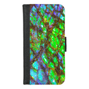 Falln Peacock Ammolite iPhone 8/7 Wallet Case