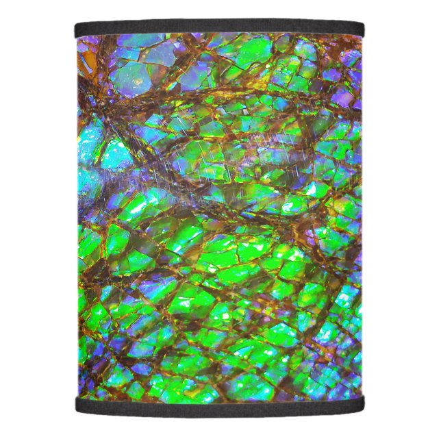 Falln Peacock Ammolite Lamp Shade (Front)