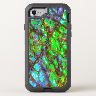 Falln Peacock Ammolite OtterBox Defender iPhone SE/8/7 Case