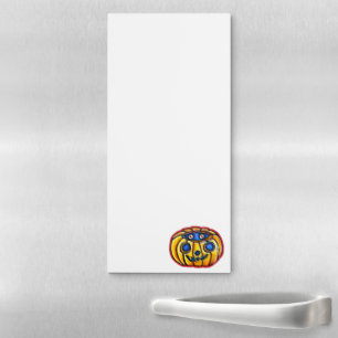 Falln Peeky Pumpkin Vintage Halloweenies Magnetic Notepad