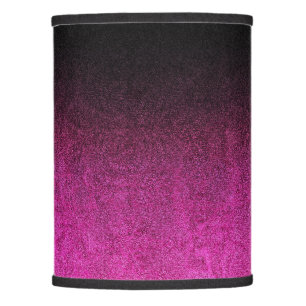 Falln Pink & Black Glitter Gradient Lamp Shade