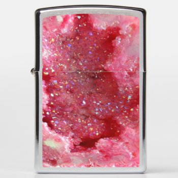 Falln Pink Faerie Crystals Zippo Lighter by FallnAngelCreations at Zazzle