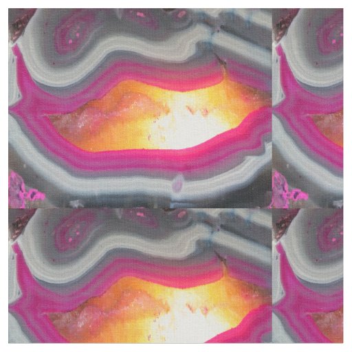 Falln Pink Geode Glow Fabric