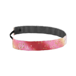 Falln Pink Sakura Sunrise Athletic Headband