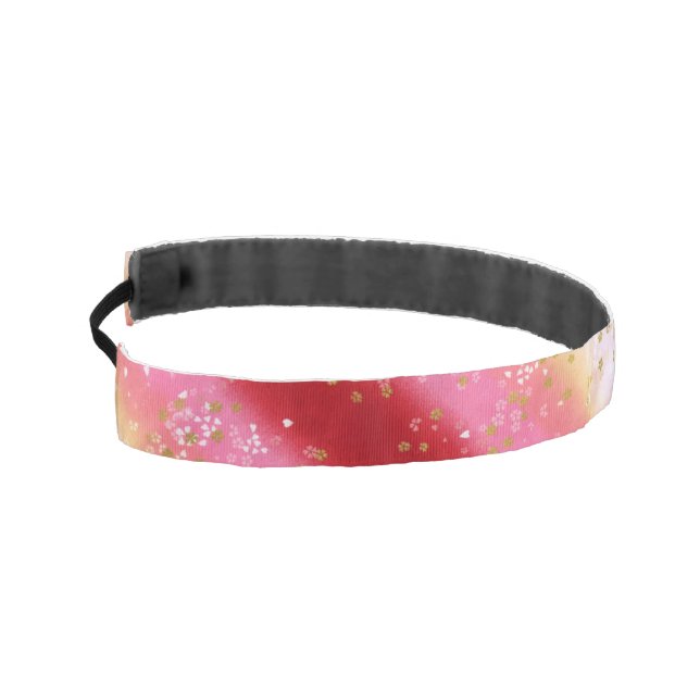 Falln Pink Sakura Sunrise Athletic Headband (Left)