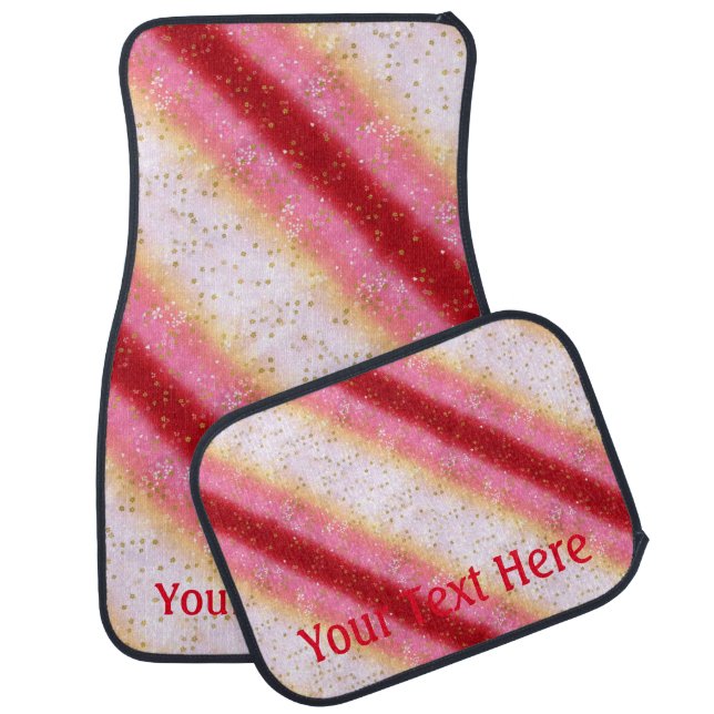 Falln Pink Sakura Sunrise Car Mat (Set)