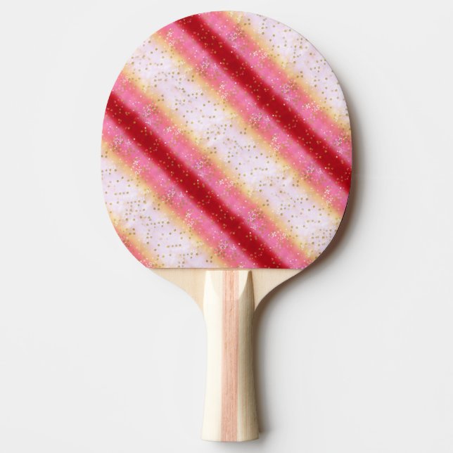 Falln Pink Sakura Sunrise Ping-Pong Paddle (Front)