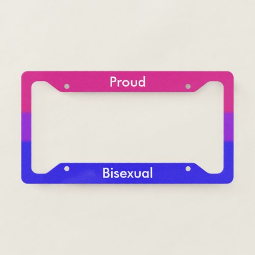 Falln Proud Bisexual License Plate Frame
