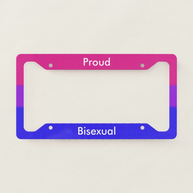 Falln Proud Bisexual License Plate Frame (Front)