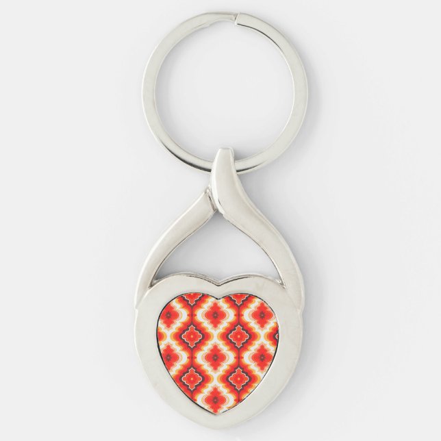 Falln Psychedelic Sunset Keychain (Front)