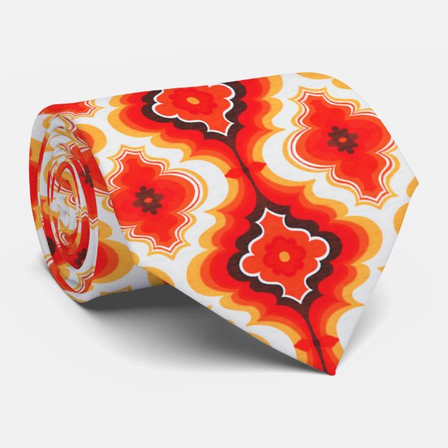Falln Psychedelic Sunset Neck Tie (Rolled)