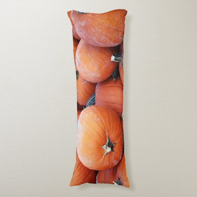 Falln Pumpkin Pile Body Pillow (Front Vertical)