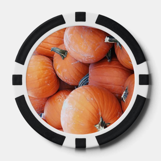 Falln Pumpkin Pile Poker Chips (Front)