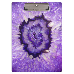 Falln Purple Agate Geode Clipboard