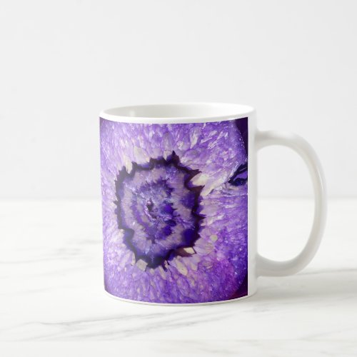 Falln Purple Agate Geode Coffee Mug