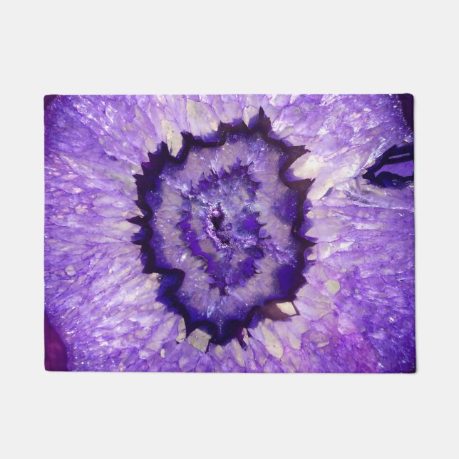 Falln Purple Agate Geode Doormat (Front)